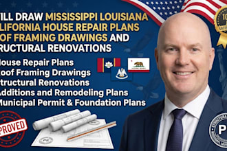 draw mississippi louisiana california house repair plans roof framing drawing
