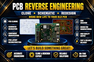 reverse engineer existing electronic products and pcb board clone and schematic
