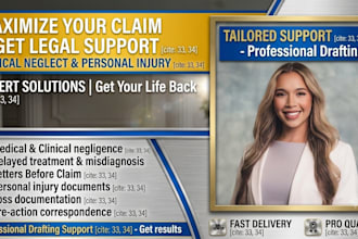 draft medical malpractice and negligence lawsuits