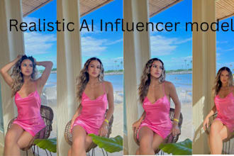 design ai influencer, 4k realistic ai influencer model for insta, fanvue
