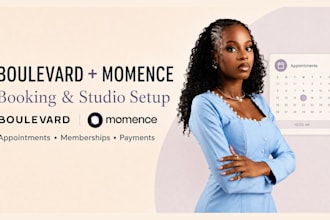 set up boulevard or momence booking and studio management