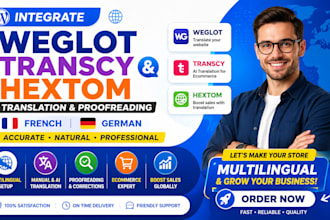 integrate weglot transcy hextom translation proofreading french germany