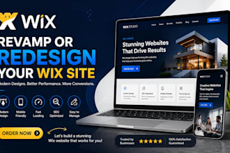 redesign wix website, revamp or redesign your wix site design fast