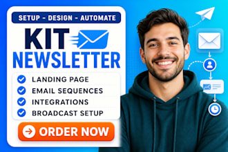 setup convertkit newsletter kit landing page convert kit account setup expert