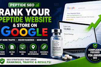 do peptide seo to rank your peptide website and peptide store on google search
