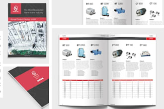 design industrial machinery oem tool supplier tank part product catalog, booklet