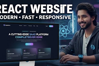 build a responsive react landing page