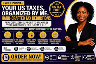 categorize schedule c tax expenses and 1099 for llc or e commerce as a cpa