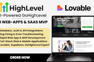 build, fix ghl webapp, lovable ai, vibe coding, lovable to wordpress, supabase