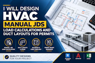 design hvac manual jds load calculations and duct layouts for permits