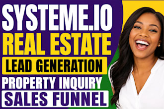 build systeme io real estate lead generation property inquiry sales funnel