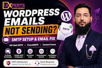 fix wordpress email not sending and configure SMTP