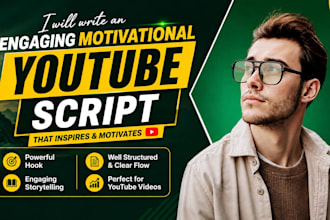 write an engaging motivational youtube script
