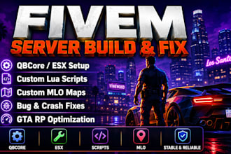 build fix fivem server qbcore esx scripts gta rp custom mlo maps bugs developers