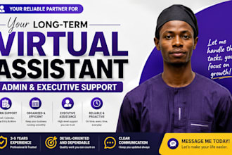 be your long term administrative virtual assistant executive virtual assistant