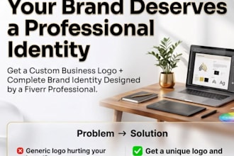 design a complete brand identity, visual identity branding kit and 3d logo