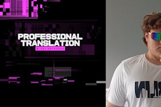 do professional translation and much more check my profile