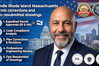 handle rhode island massachusetts permit corrections and plan resubmittal drawin