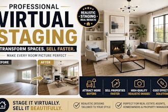 virtually stage your property photos for real estate