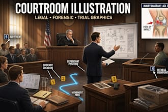 draw law court room illustration court trial court evidence legal case graphics
