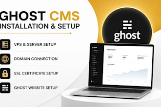 install and configure ghost cms on your vps with domain and SSL