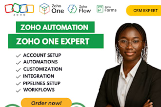 be your zoho expert for CRM setup and automation