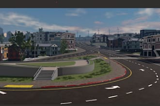 build realistic roblox map roblox game map city terrian map 3d environment