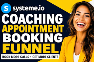 build systeme io coaching appointment booking consultation funnel course setup