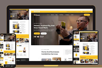 design handyman website construction website cleaning website plumbing website