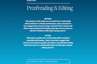 proofread edit and format you academic paper