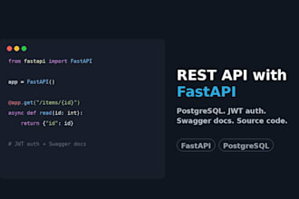 develop a rest API with fastapi and postgresql
