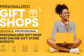 design a professional personalized gift shop and online gift store website