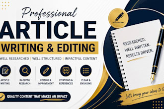 write edit and improve professional articles