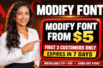 modify font edit font customize font font design fix font