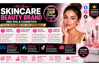 be your skincare, beauty salon med spa and cosmetics social media marketing