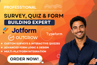 create online fillable form, workflow, survey in jotform, google forms, typeform