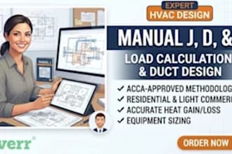 perform acca manual jds hvac load calculations and duct design