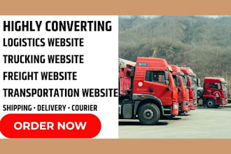 logistics website, trucking website, freight and transportation company website