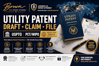 search draft claims and file US utility patent with pct wipo uspto patent filing