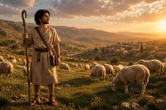 create bible history ai animation video