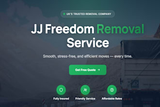 courier, moving and logistics website with booking and tracking