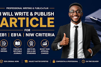 write and publish article for eb1 eb1a niw criteria