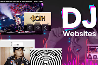 design artist dj website, dj press kit, music website, music epk, artist epk
