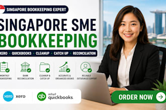 do singapore sme bookkeeping on xero quickbooks cleanup and bank reconciliation