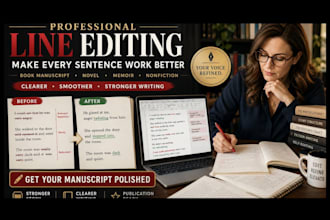 line edit your book manuscript for clarity and flow