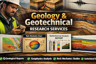 do geology, geophysics, rock mechanics, and geotechnical engineering research
