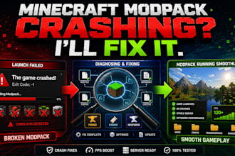fix and optimize your minecraft modpack quest, crashes and server setup neoforge