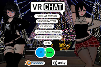 create vrc avatar commission vrchat character furry 3d avatar custom vr model