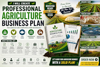 do organic farm poultry farm fish greenhouse agriculture startup business plan