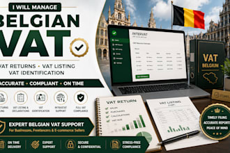 manage belgian vat vat returns vat listing and vat identification